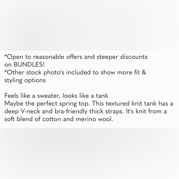 Wilfred Suzette merino wool knit sweater tank - Picture 7 of 7